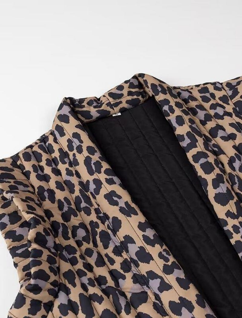 Leopard Print Sleeveless Vest