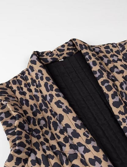 Leopard Print Sleeveless Vest