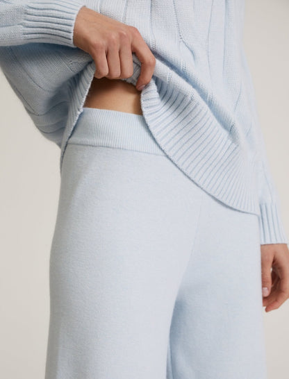 Wide-Leg Knit Lounge Pants