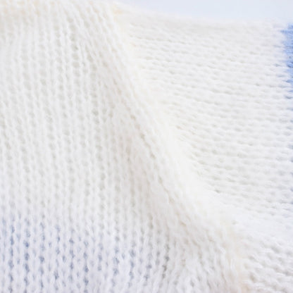 Multicolor Striped Chunky Cardigan