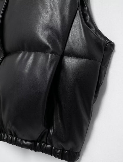 Padded Cropped Puffer Vest