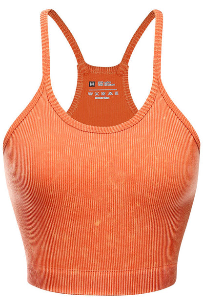 Ribbed Racerback Sports Bra