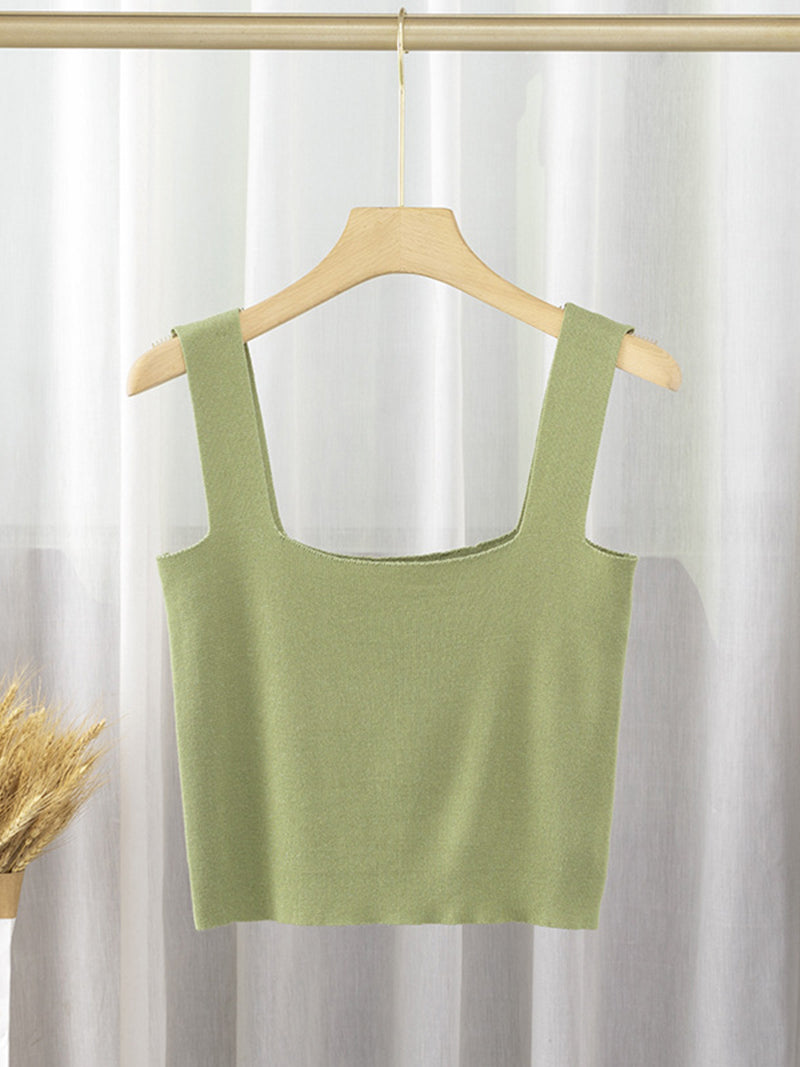 Square Neck Crop Top