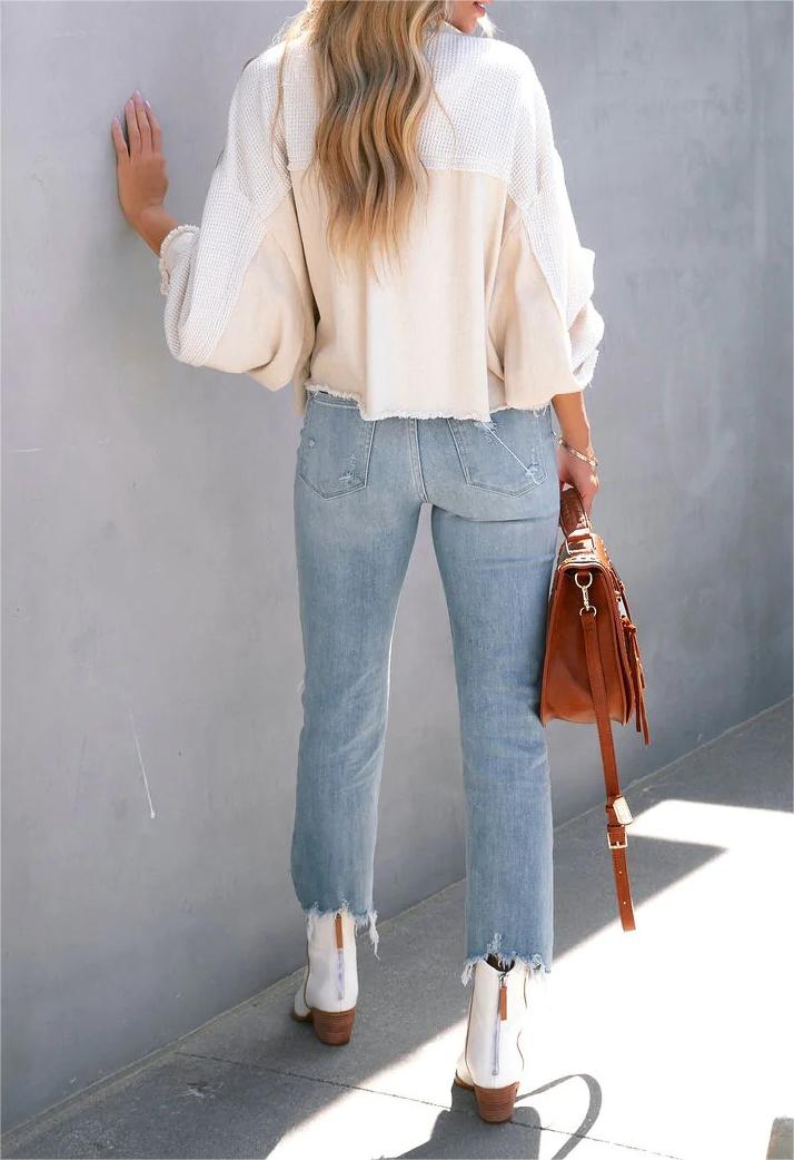 Buttoned Crop Jacket