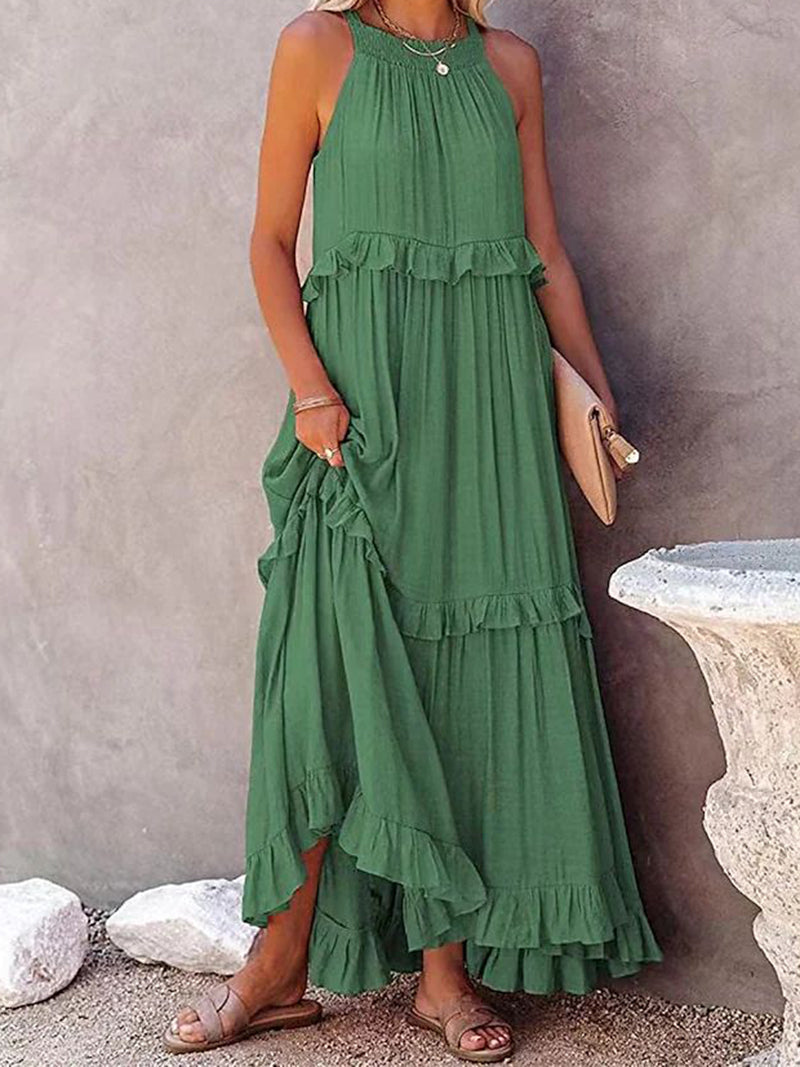 Ruffled Tiered Maxi Dress