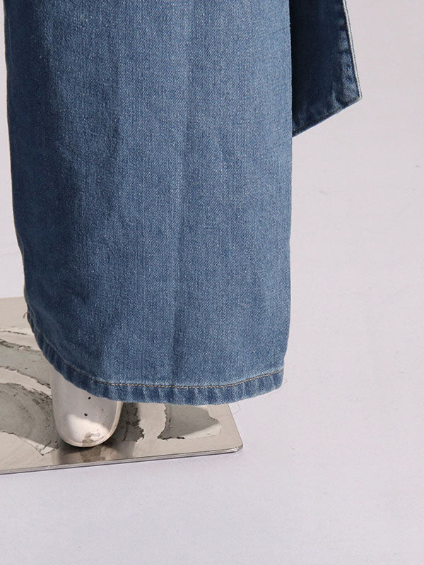 Bow Wide-Leg Jeans