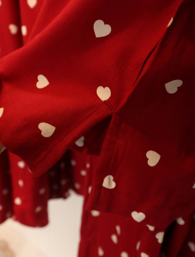 Printed Long-Sleeve Pajama Set