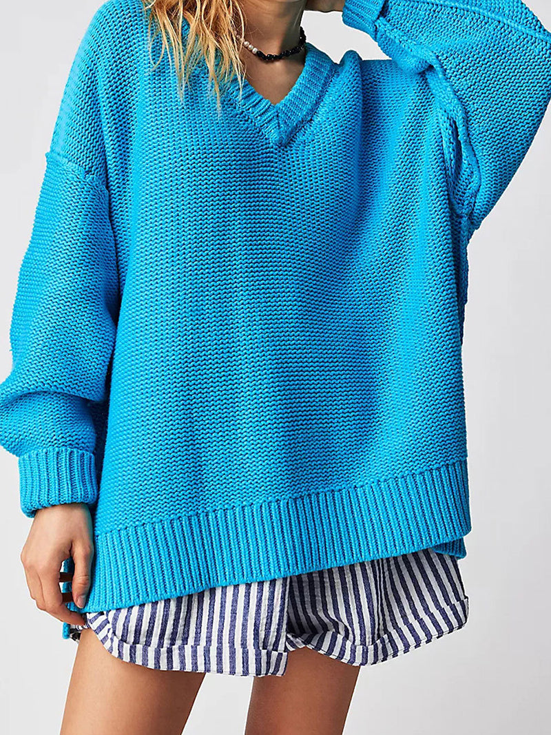 Oversized V-Neck Sweater