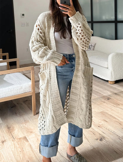 Chunky Knit Longline Cardigan