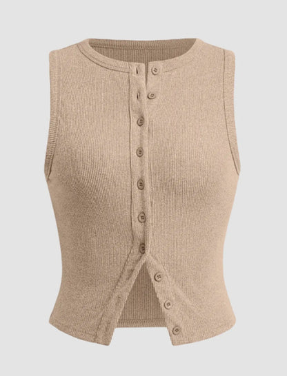 Slim Fit Sleeveless Vest