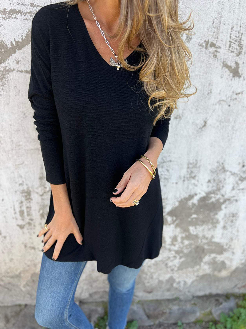 V-Neck Oversized Top