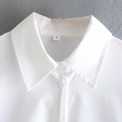 Feather Cuff Button-Down Shirt