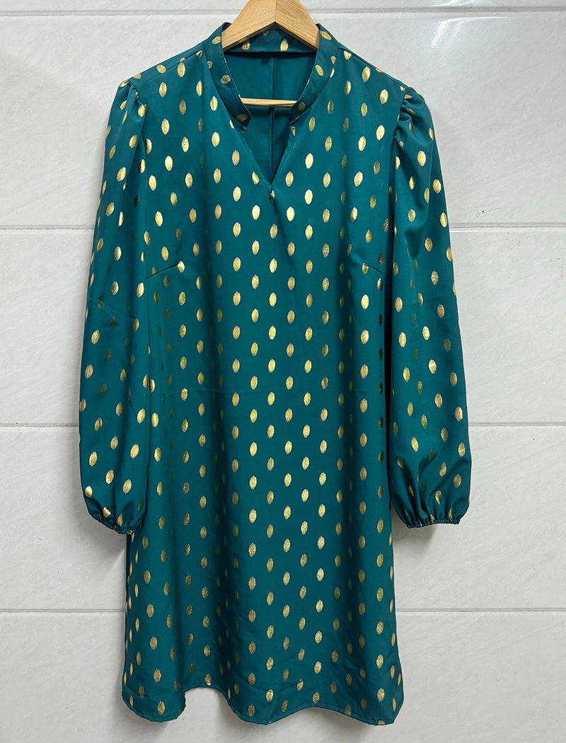 Dot Long Sleeve Dress