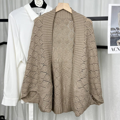 Open-Front Cable Knit Cardigan