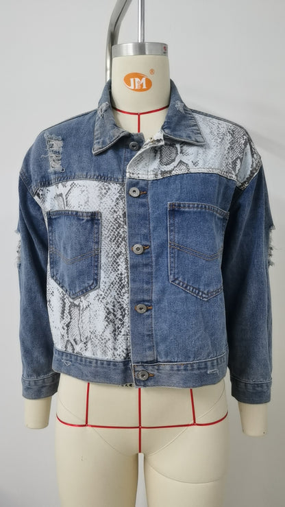 Distressed Denim Jacket