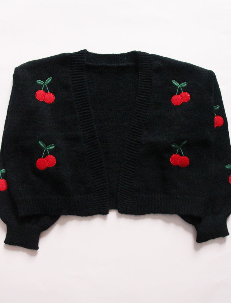 Cherry Knit Cardigan