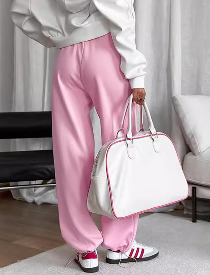 Drawstring Waist Casual Pants