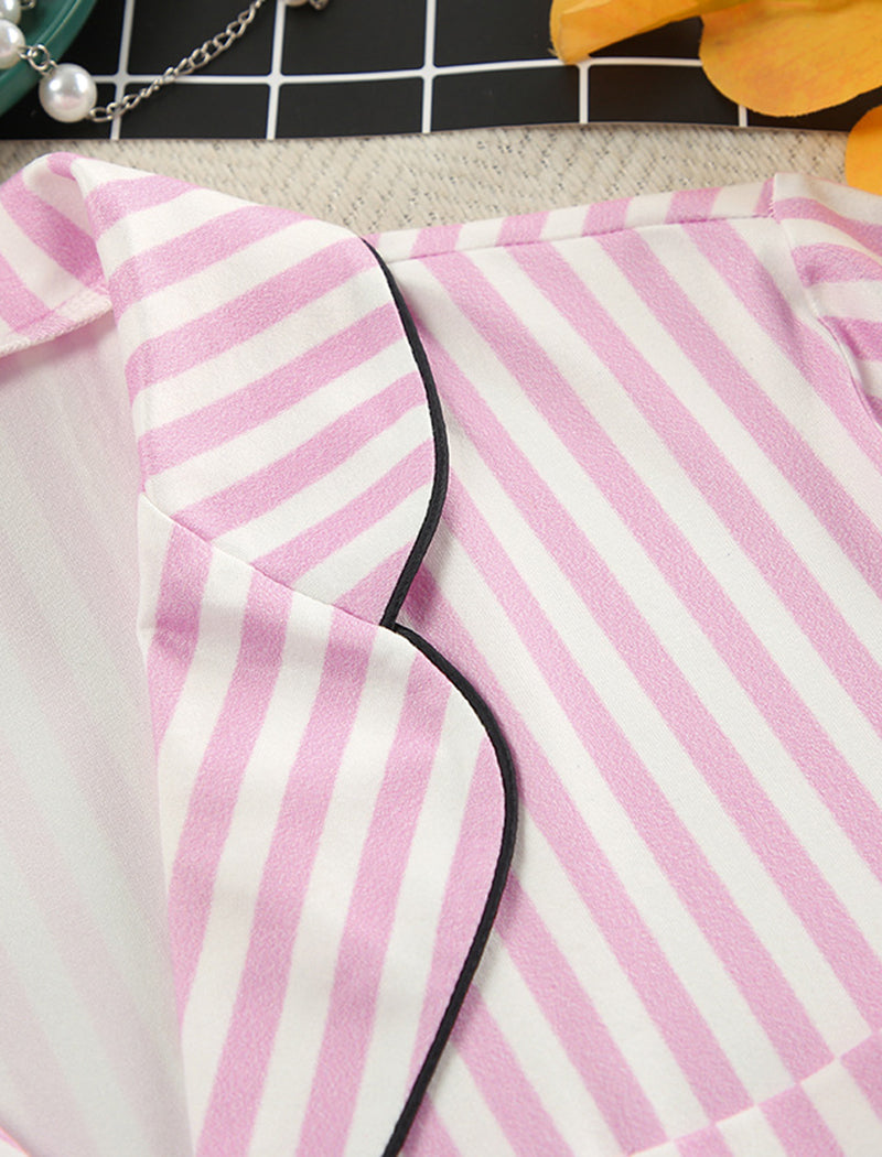 Striped Pajama Two-Piece Set