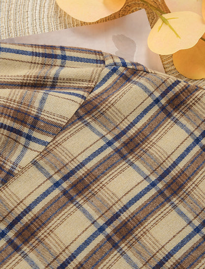 Plaid Two-Piece Loungewear Set