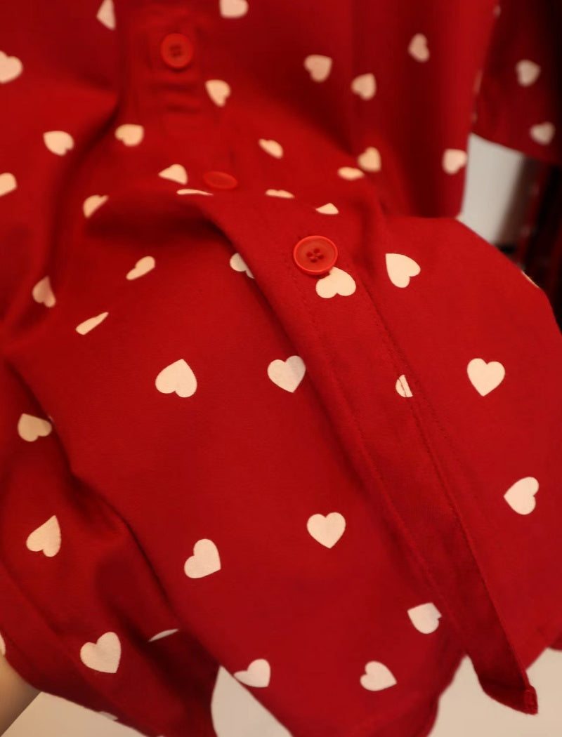 Printed Long-Sleeve Pajama Set