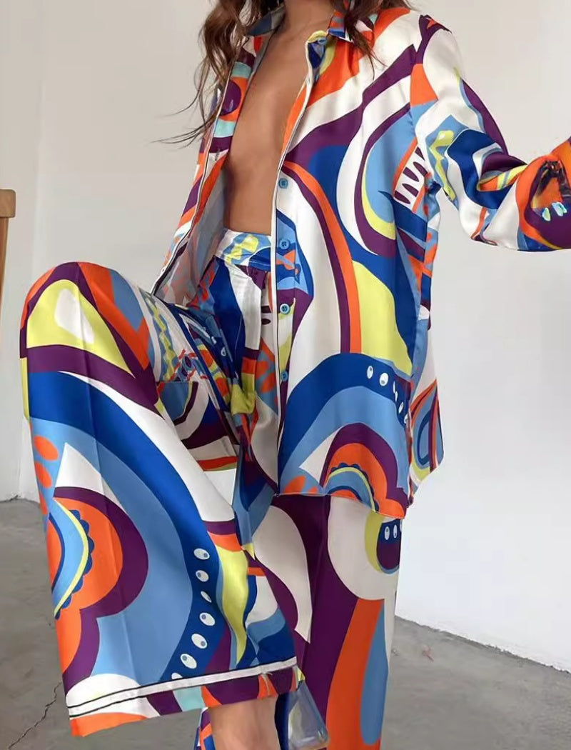 Abstract Printed Matching Set