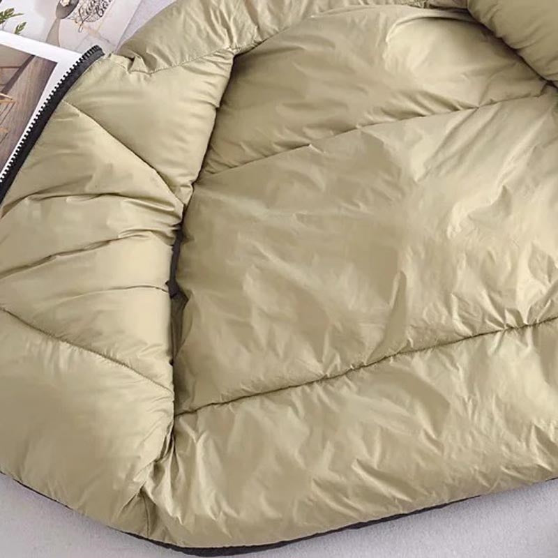 Sleeveless Padded Zip-Up Vest