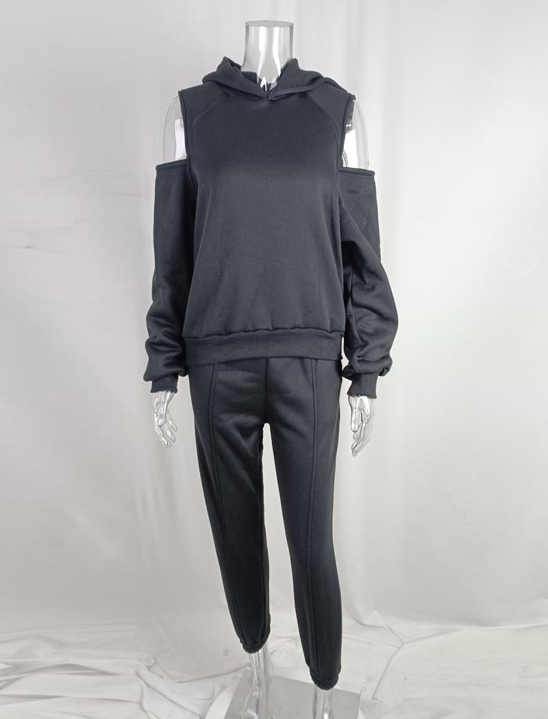 Cropped Hoodie and Jogger Set