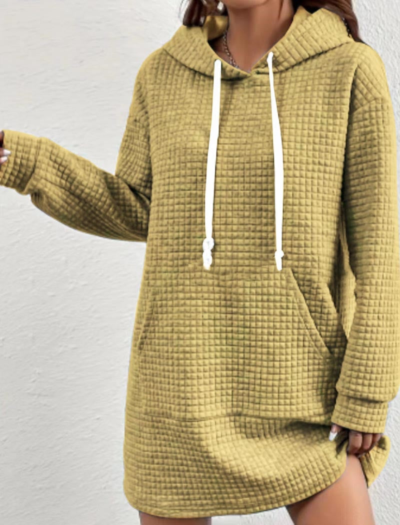 Solid Drawstring Hoodie