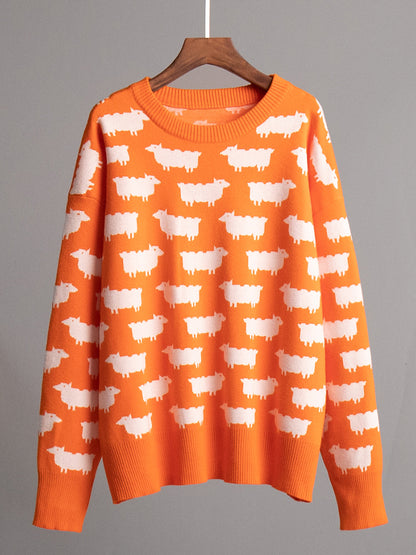 Animal Graphic Oversized Sweater