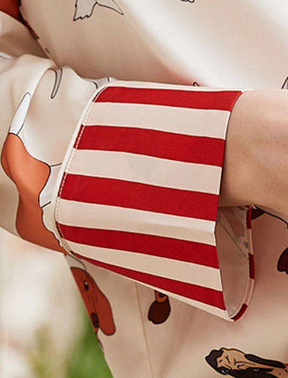 Playful Animal Print Pajama Set