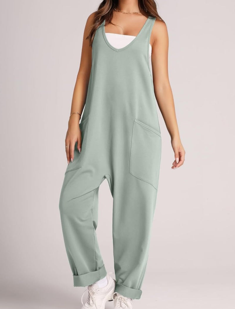 Relaxed Fit Pocketed Jumpsuit