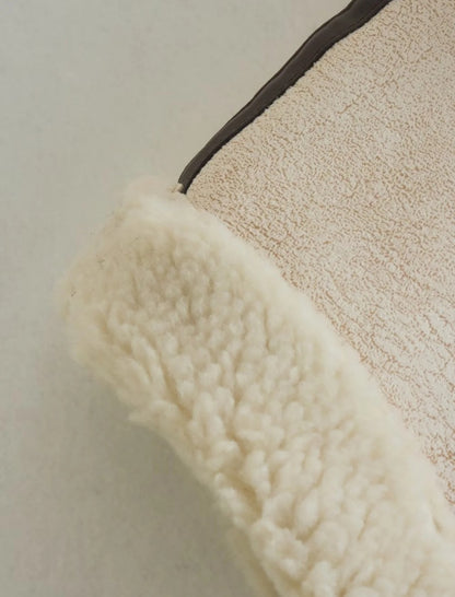 Faux Fur Quilted Sleeveless Vest