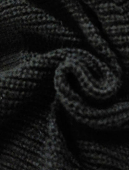 Loose Fit Ribbed Knit Pullover