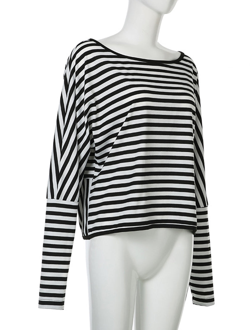 Striped Open-Back Top