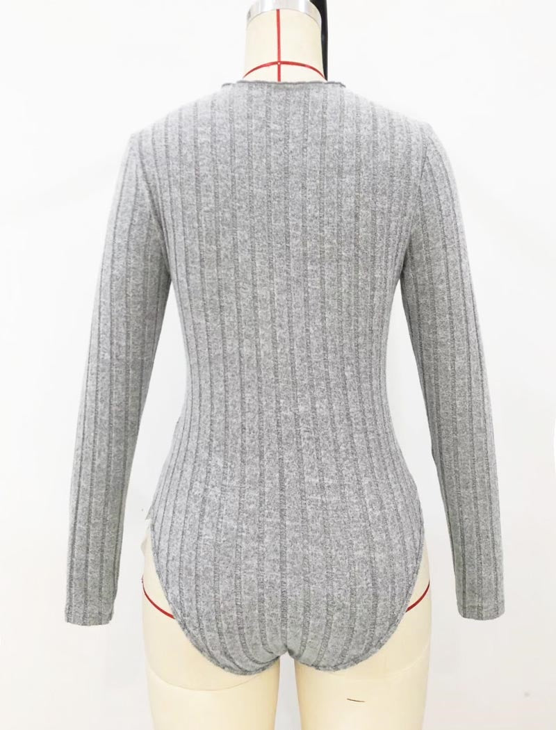 Wave Slim-Fit Long Sleeve Bodysuit