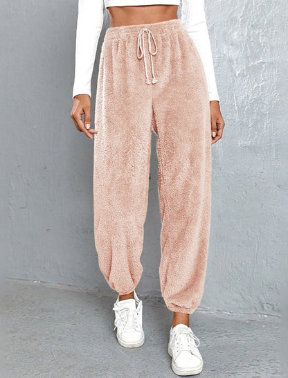 Loose Fit Fuzzy Lounge Pants