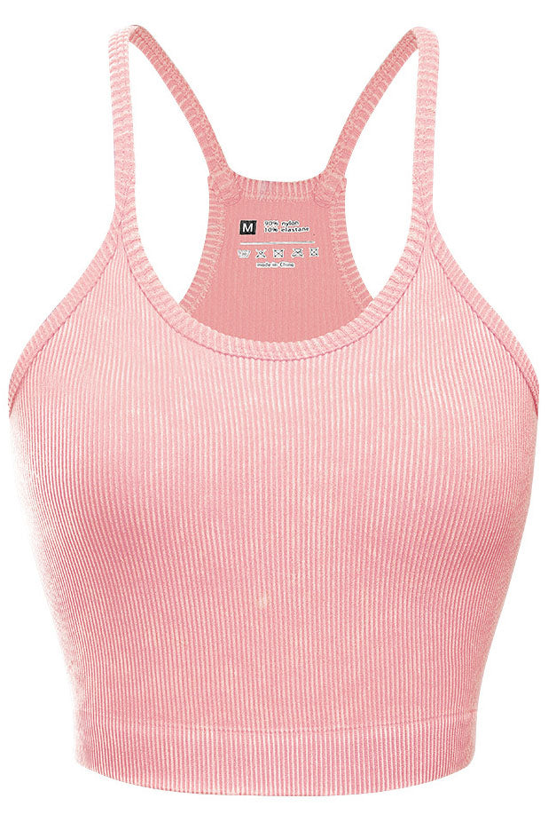 Ribbed Racerback Sports Bra