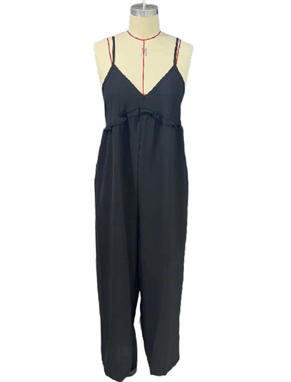 Sleeveless Wide-Leg Jumpsuit