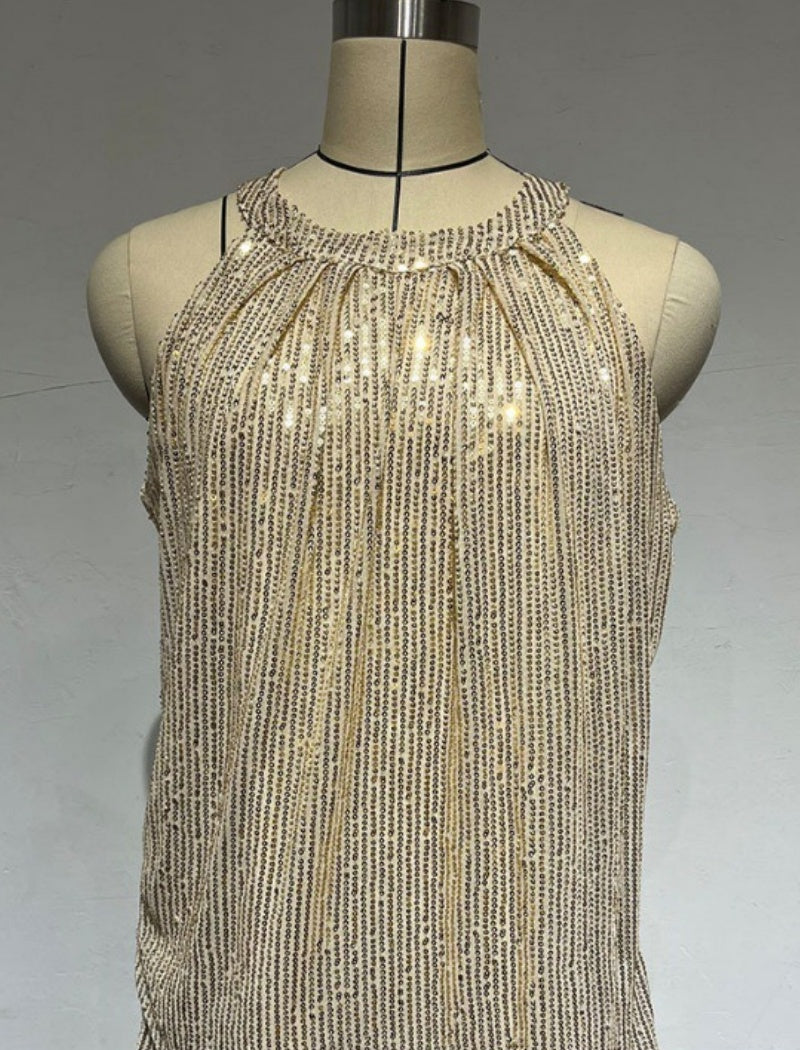 Sequin Tank Top