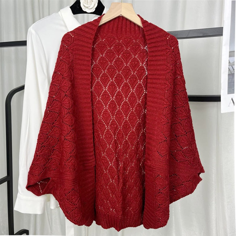 Open-Front Cable Knit Cardigan