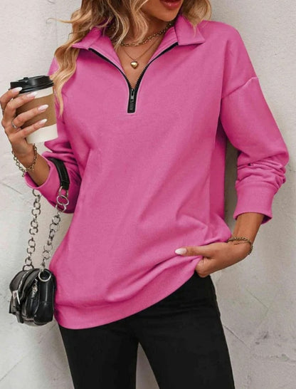 Half-Zip Long Sleeve Pullover