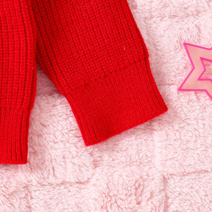 Christmas Letter Long Sleeve Sweater