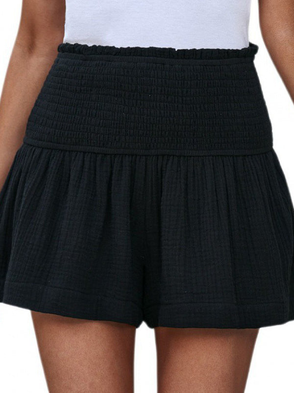 High-Waist Pleated Mini Skirt