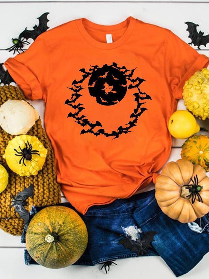 Halloween Graphic Print T-Shirt