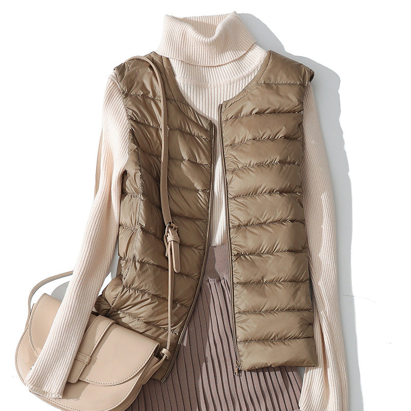 Lightweight Padded Zip-Up Vest