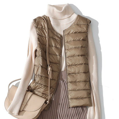 Lightweight Padded Zip-Up Vest