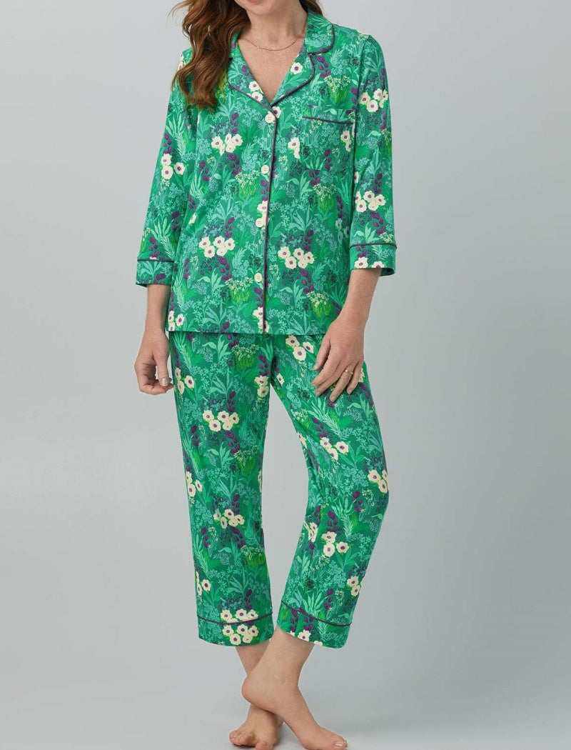 Buttoned Pajama Set with Playful Print