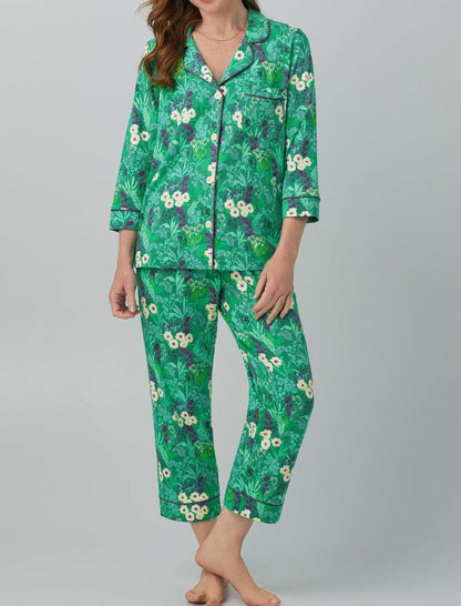 Buttoned Pajama Set with Playful Print
