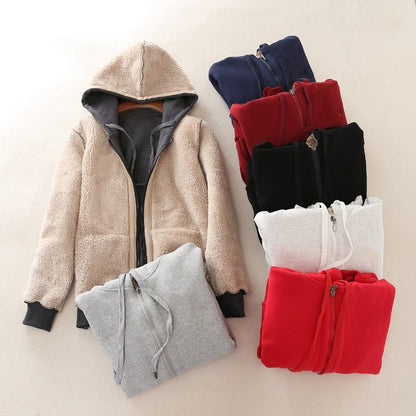 Fleece-Lined Zip-Up Hoodie