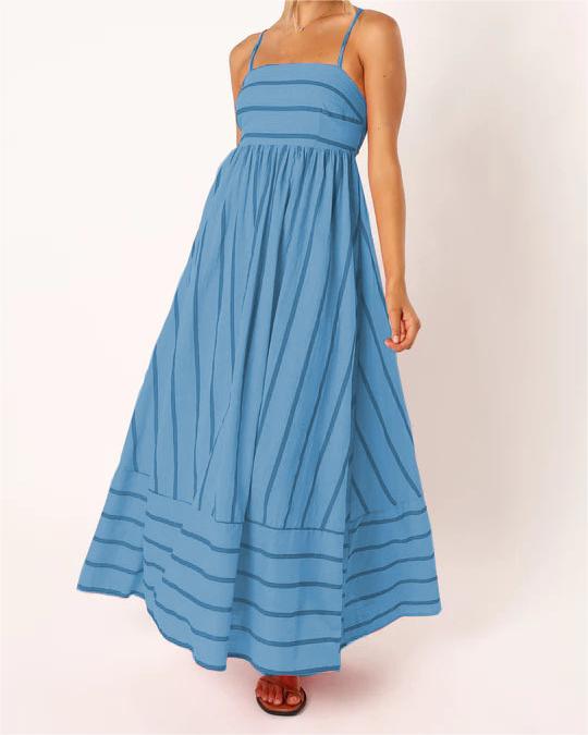 Striped Maxi Cami Dress